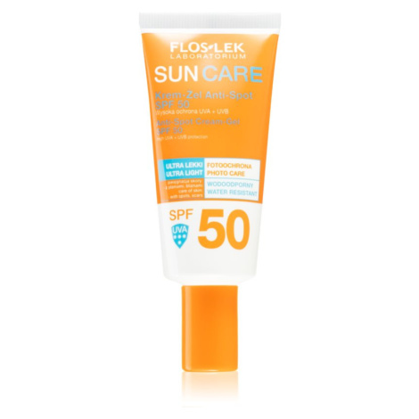 FlosLek Laboratorium Sun Care Derma Anti-Spot ochranný krémový gél na tvár SPF 50