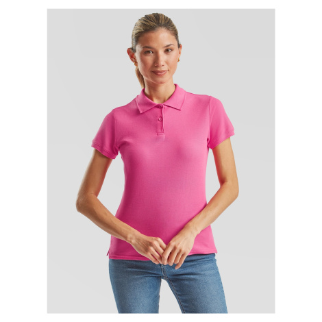 Polo Fruit of the Loom Pink Women's T-shirt