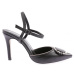 DGN 1005-23y Women's Crystal Buckle Lace-Up Stiletto Heel Shoes.