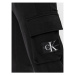 Calvin Klein Jeans Teplákové nohavice Badge J30J324683 Čierna Regular Fit