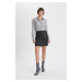 DEFACTO A-Line Regular Waist Lined Mini Skirt