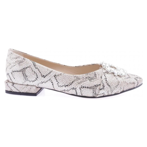 DGN Fb-15-23y Women's Crystal Square Buckle Flats