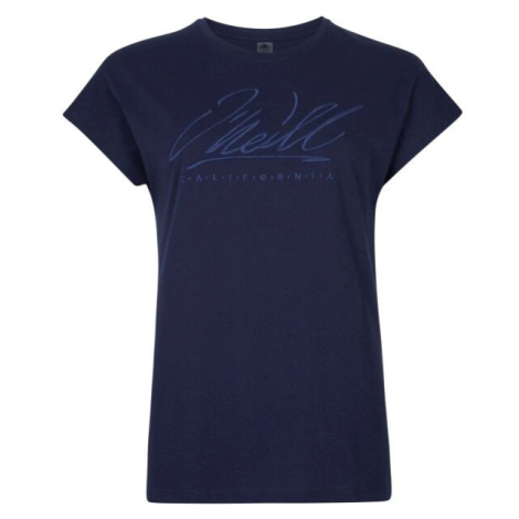 O'Neill SCRIPT T-SHIRT Dámske tričko, tmavo modrá, veľkosť
