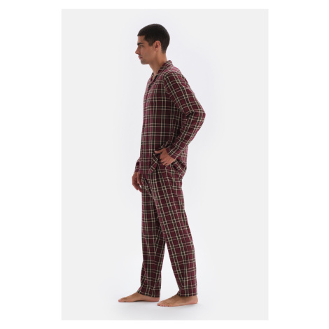 Dagi Multicolour Plaid Woven Shirt Pajama Top