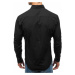 Čierna pánska elegantná košeľa s dlhými rukávmi BOLF 5827