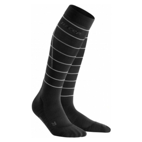 CEP WP405Z Compression Tall Socks Reflective Black III Bežecké ponožky