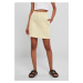 Women's organic terry miniskirt soft yellow