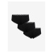 Súprava troch dámskych nohavičiek v čiernej farbe s čipkou Pieces Nola