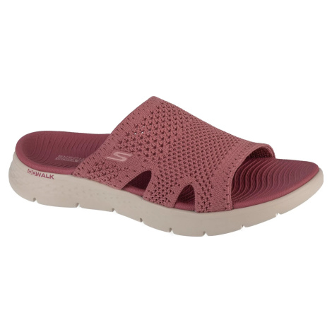 TMAVORUŽOVÉ ŠPORTOVÉ DÁMSKE ŠĽAPKY SKECHERS GO WALK FLEX SANDAL - ELATION 141425-MVE