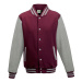 Just Hoods Unisex mikina JH043 Burgundy