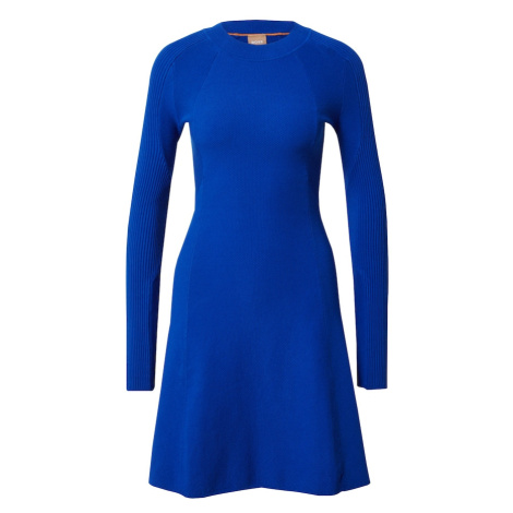BOSS Pletené šaty 'Firoko'  kráľovská modrá Hugo Boss