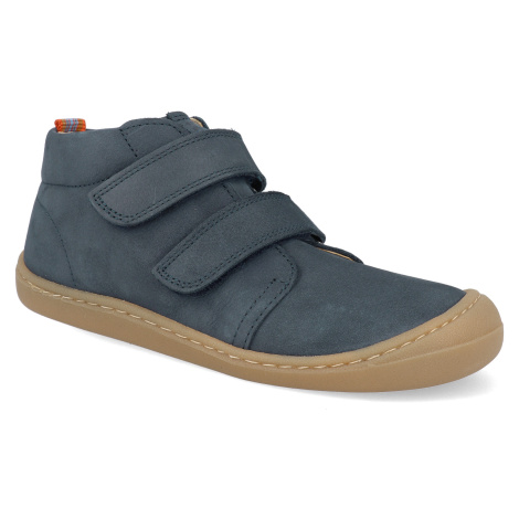 Barefoot detské členkové topánky Koel - Bob M leather Navy tmavo modré