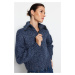 Trendyol Blue Wide Fit bavlnený Gradient Pletený sveter