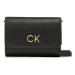Calvin Klein Kabelka Re-Lock Trifold Sm W/Strap K60K611010 Čierna