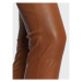 Remain Kožené nohavice Snipe Leggings Leather RM1508 Hnedá Slim Fit