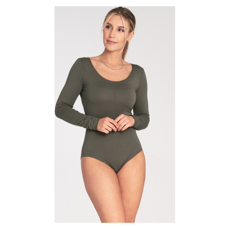 OLIVOVÉ KLASICKÉ DÁMSKE BODY M1038 OLIVE GREEN Figl