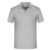 James&amp;Nicholson Pánska polokošeľa JN874 Grey Heather