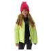 Dievčenská lyžiarska bunda 4F JUNIOR TECHNICAL JACKET-JAW23TTJAF293-72N-LEMON NEON