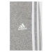 Detské nohavice adidas Performance H65793 šedá farba, s nášivkou