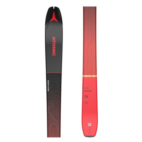 Atomic BACKLAND 78 + SKIN 78/80 Skialpinistické lyže, červená, veľkosť