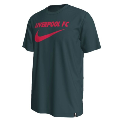 Nike LFC M NK SWOOSH TEE Pánske tričko, tmavo zelená, veľkosť