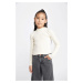 DEFACTO Girl's Crew Neck Knitwear Sweater