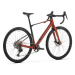 Gravel bicykel MONDRAKER Arid Carbon, earth red black flame red