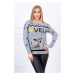 Christmas sweater with gray inscription