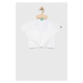 Detské bavlnené tričko United Colors of Benetton biela farba