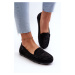 Women's Eco Suede Loafers Big Star Memory Foam System Black