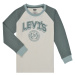 Levis  PREP COLORBLOCK LONGSLEEVE  Tričká s dlhým rukávom Biela