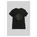 Tričko Karl Lagerfeld Rhinestone Logo T-Shirt Black