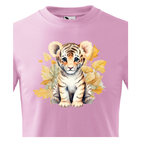 Detské tričko s potlačou roztomilého tigríka