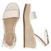 Lauren Ralph Lauren Remienkové sandále 'LEONA WEDGE'  biela