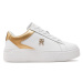 Tommy Hilfiger Sneakersy Th Platform Court Sneaker Gld FW0FW08073 Biela