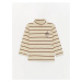 LC Waikiki LCW baby Turtleneck Long Sleeve Striped Baby Boy T-Shirt