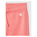Champion Teplákové nohavice Logo Stretch 404451 Ružová Regular Fit