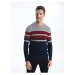 LC Waikiki Crew Neck Long Sleeve Striped Men's Knitwear Sweater