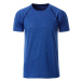 James & Nicholson Pánske funkčné tričko JN496 - Modrý melír / tmavomodrá