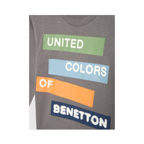 United Colors Of Benetton Blúzka 3ATNC15F2 Sivá Regular Fit
