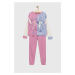 Detské pyžamo United Colors of Benetton x Disney ružová farba, vzorované