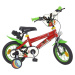 Toimsu Bicykel detský Bing zelenočervený 12 s fliašou