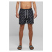 Swim shorts pattern blackscriptlogo