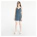 Šaty TOMMY JEANS Ditsy Floral Print Lace Trim Dress Blue