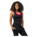 Nebbia Sporty Slim-Fit Crop Tank Top Black Fitness tričko