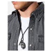 Ombre Clothing Men's necklace on the leather strap
