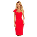 Women's midi dress with a neckline Numoco