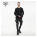 nohavice gotický DEVIL FASHION Draven Dream Punk Studded Leather Cargo