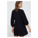Šaty Desigual čierna farba, mini, oversize