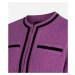 Sveter Karl Lagerfeld Textured Classic Knit Cardigan Ružová